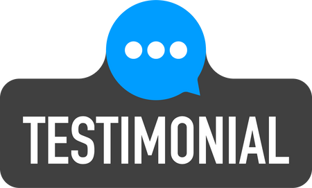 web testimonial icon design element